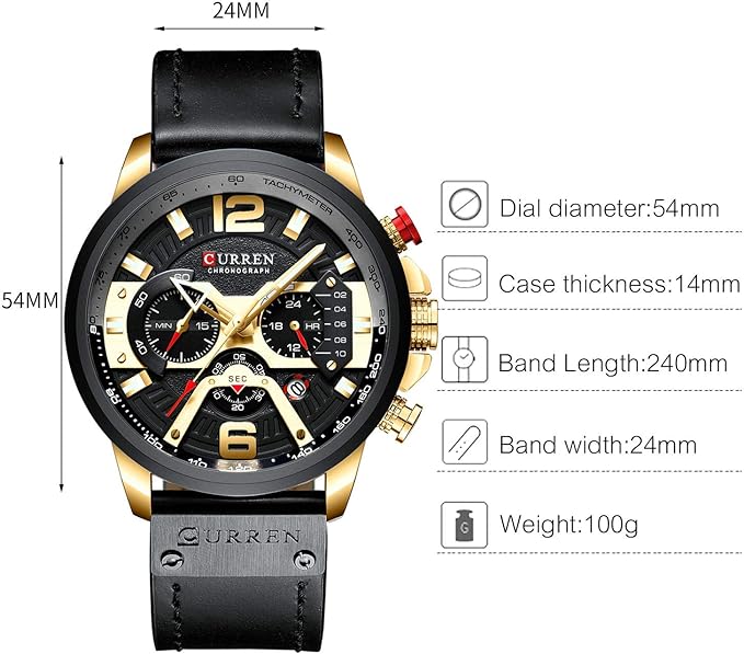Curren Watch Specifications Explained