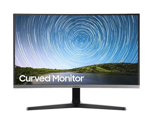 Close-up of Samsung 32-inch curved monitor