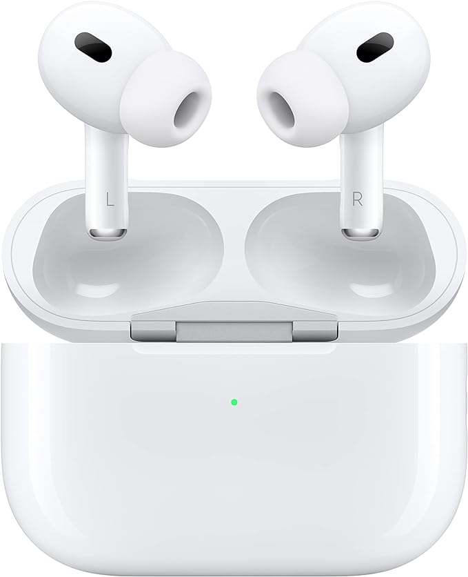Apple AirPods Pro (2nd Generation) in their MagSafe charging case, highlighting its compact size