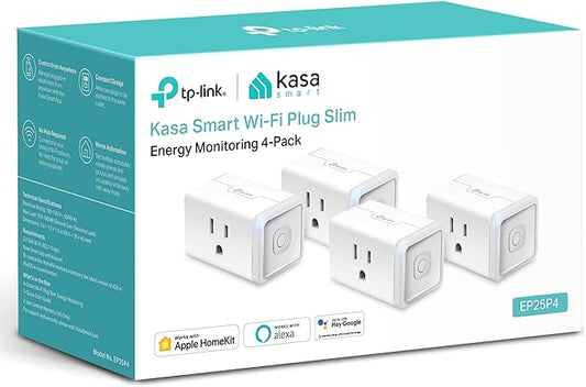 Close-up of a Kasa Smart Plug Mini highlighting its compact size