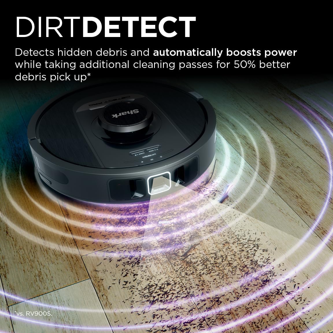 Shark Detect Pro Robot Vacuum AV2820S | Self-Emptying, Never Stuck, Pet Hair