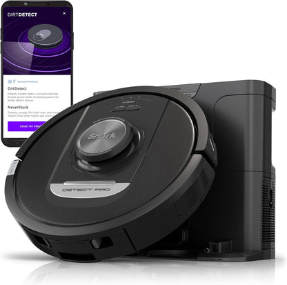 Shark Detect Pro Robot Vacuum AV2820S | Self-Emptying, Never Stuck, Pet Hair